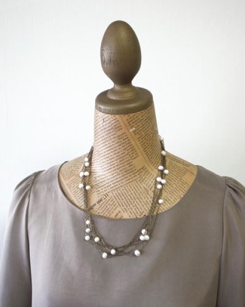 画像4: 【Kanami bijoux】【サロンドール限定】パールクロスネックレス (4)