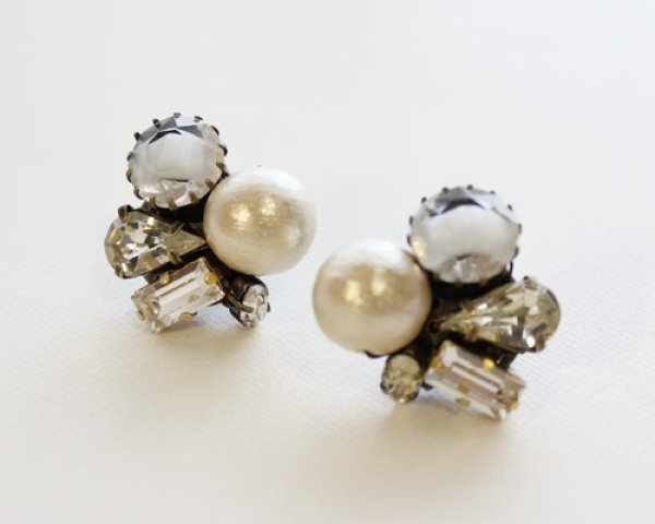 画像2: 【Kanami bijoux】  コットンパールボリュームピアス (2)