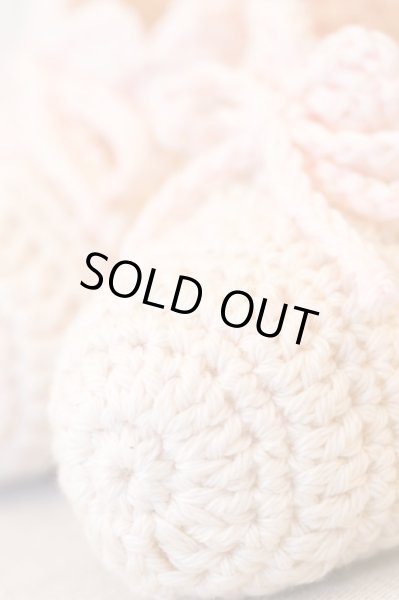 画像2: tricot ‘ the’ (トリコテ)「オーガニックベビーシューズ」（ホワイト×ピンク） (2)