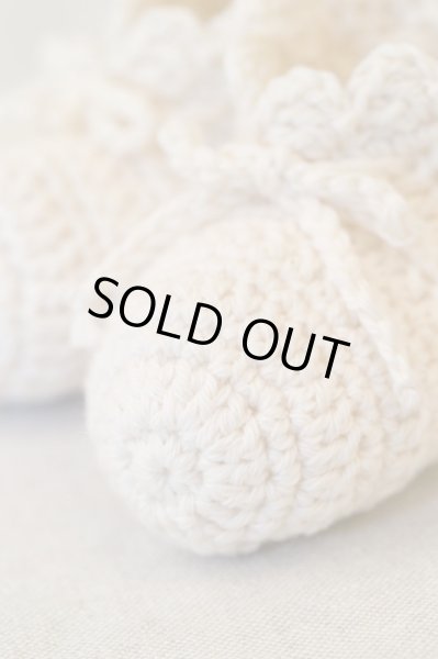 画像2: tricot ‘ the’ (トリコテ)「オーガニックベビーシューズ」（ホワイト） (2)