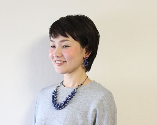 画像4: 【Kanami bijoux】  コットンパールサークルピアス・イヤリング(ブルー) (4)