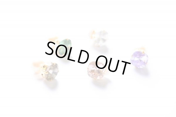 画像3: 【MASALO】  一粒スワロフスキー  イヤリング（グリーン） (3)