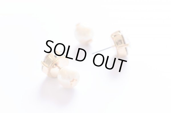 画像2: 【MASALO】  一粒スワロフスキー パールキャッチピアス（クリア） (2)