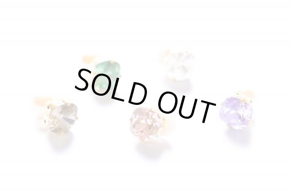 画像3: 【MASALO】  一粒スワロフスキー パールキャッチピアス（クリア） (3)