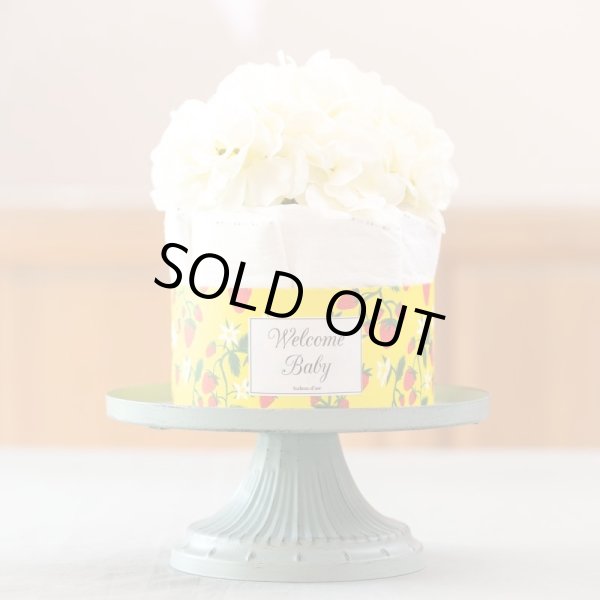 画像1: 【Salon d’or】かわいい柄のおむつケーキ（いちご　イエロー） (1)