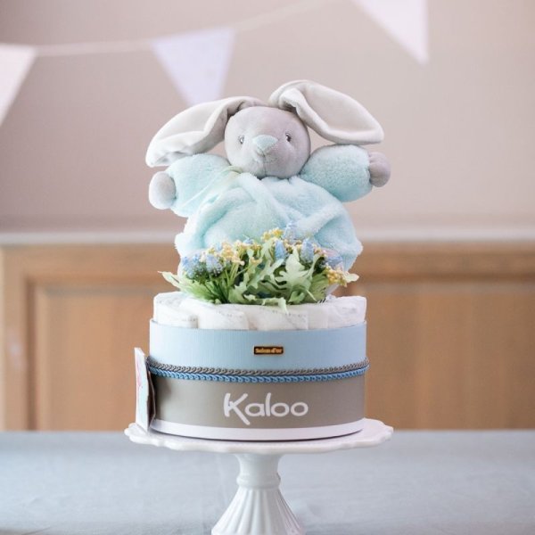 画像3: 【Salon d'or × Kalooコラボ】 フランス高級ぬいぐるみダイパーケーキ（おむつケーキ）（ブルー/ピンク） (3)