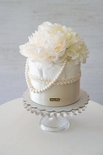 画像3: 【Salon d'or オーガニック】 The Peonyダイパーケーキ・ネックレス付き（おむつケーキ） (3)