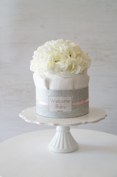 画像2: 【Salon d’or】かわいい柄のおむつケーキ(Baby's breath) (2)