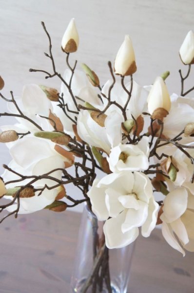 画像2: 【造花】マグノリア(モクレン・ 48cm・7本セット) (2)