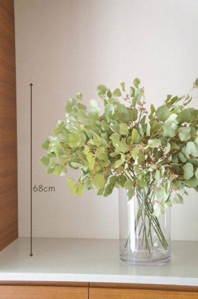 画像5: 【造花】ユーカリ（スモーキーグリーン・68cm・14本セット） (5)