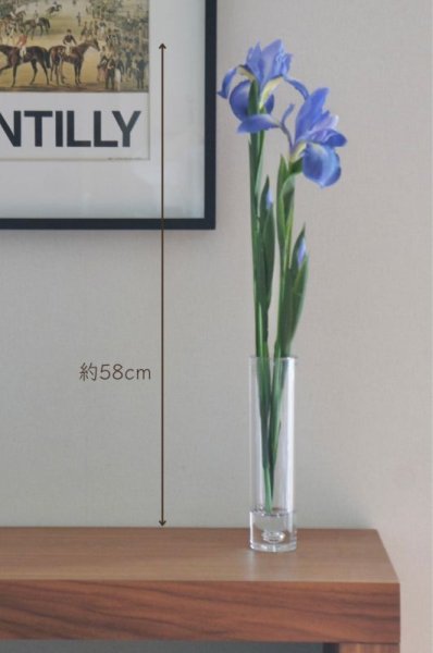 画像2: 【今期再入荷】【造花】菖蒲（58cm・2本セット） (2)
