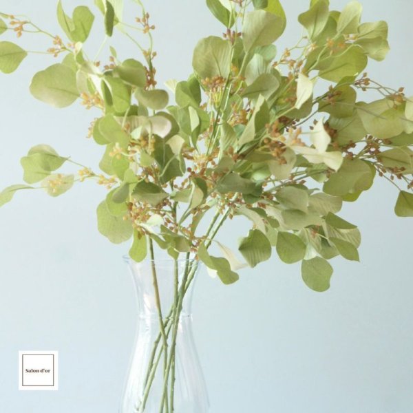 画像3: 【造花】ユーカリ（スモーキーグリーン・68cm・5本セット） (3)