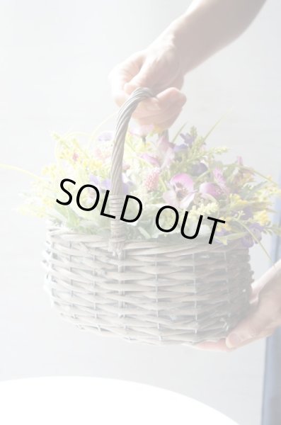 画像4: 【造花】お花畑バスケットアレンジメント (4)