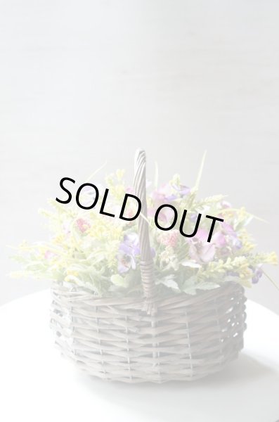 画像2: 【造花】お花畑バスケットアレンジメント (2)