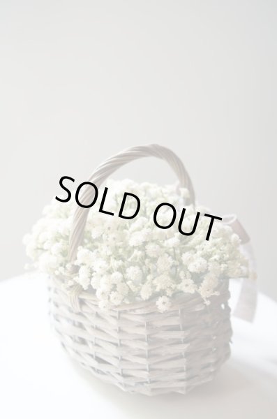 画像3: 【造花】かすみ草のバスケットアレンジメント (3)