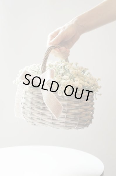 画像5: 【造花】かすみ草のバスケットアレンジメント (5)