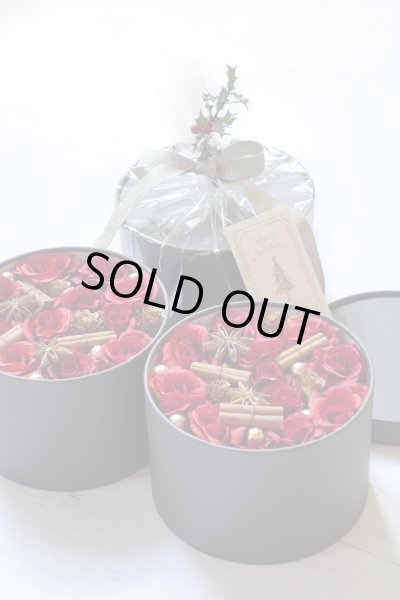 画像2: 【造花】クリスマスBOXアレンジメント (2)