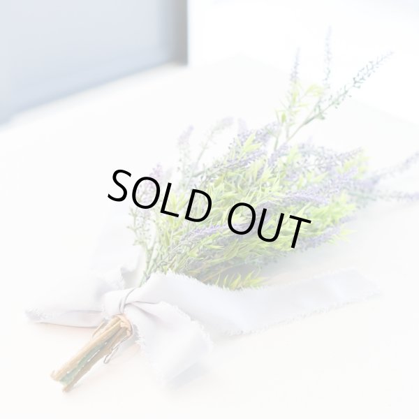 画像4: 【造花】ラベンダーのスワッグ（約47cm） (4)