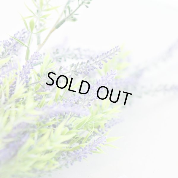 画像2: 【造花】ラベンダーのスワッグ（約47cm） (2)