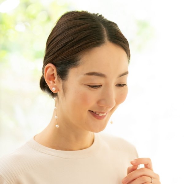 画像2: 【MASALO】 淡水パールピアス (2)