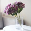画像1: 【造花】あじさい（赤紫×グリーン）　33cm3本セット (1)