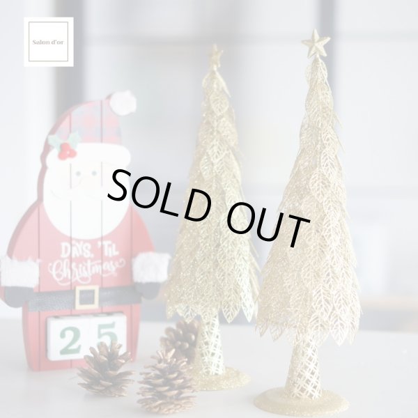 画像1: 【30%OFF】 リーフ・メタル・ツリー ゴールド (1)