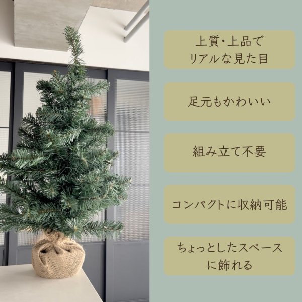 画像2: ナチュラル・クリスマスツリー （60cm） (2)