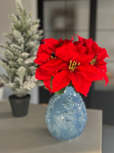 画像2: 【造花】ポインセチア (2)