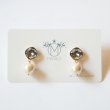 画像4: 【MASALO】 スワロとコットンパールのピアス（2色展開） (4)