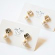 画像1: 【MASALO】 スワロとコットンパールのピアス（2色展開） (1)