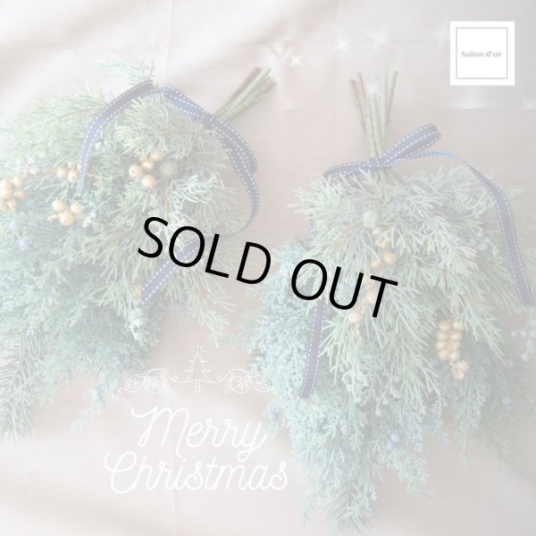 画像1: 【造花】ナチュラル クリスマス スワッグ   (1)