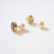 画像3: 【MASALO】  一粒スワロフスキー パールキャッチピアス（グレー） (3)