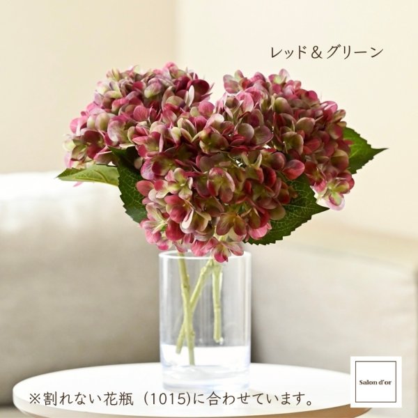 画像5: 【造花】ニュアンスあじさい（３色展開）　33cm3本セット (5)