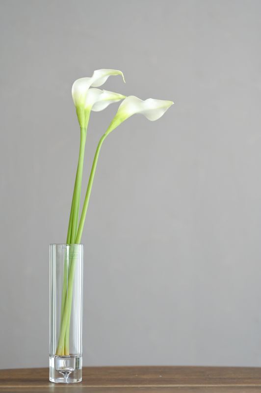 クリスタルガラスのような特殊なプラスチックの花瓶（0624)